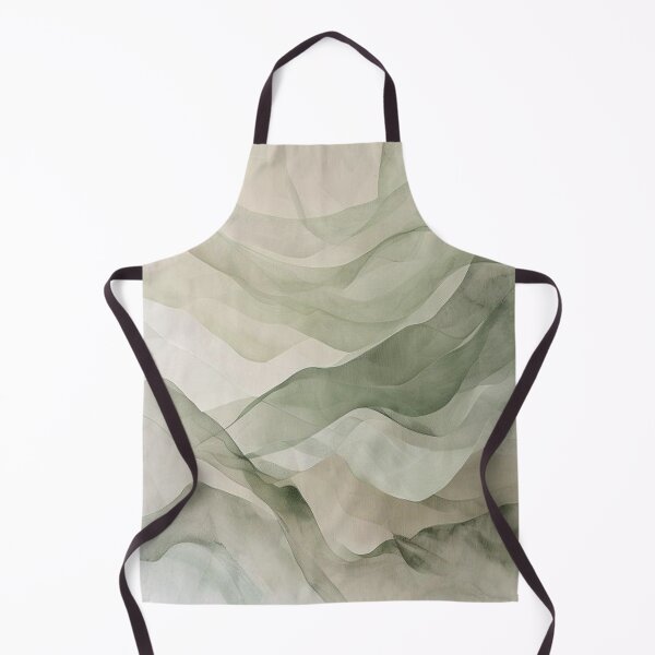 Item preview, Sage Drift — Abstract silk waves, earthy tones designed and sold by VestraDesign.