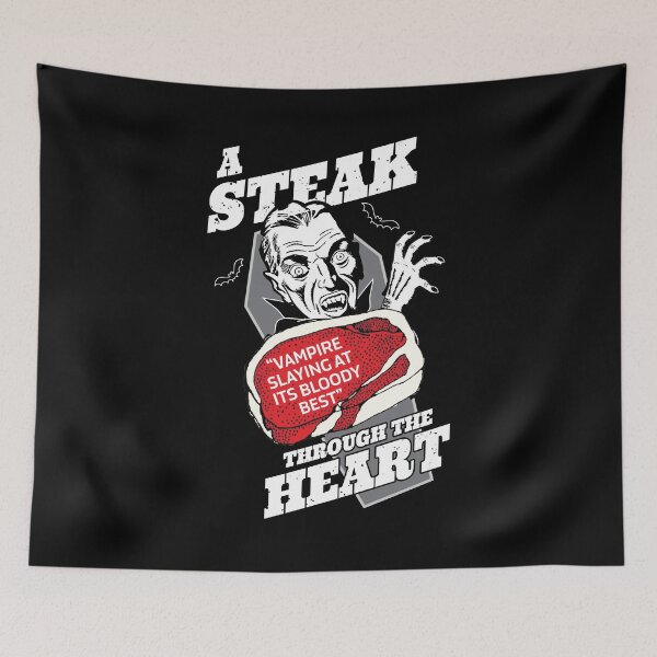 Item preview, Halloween Vampire Steak Through The Heart Joke  designed and sold by oberdoofus.