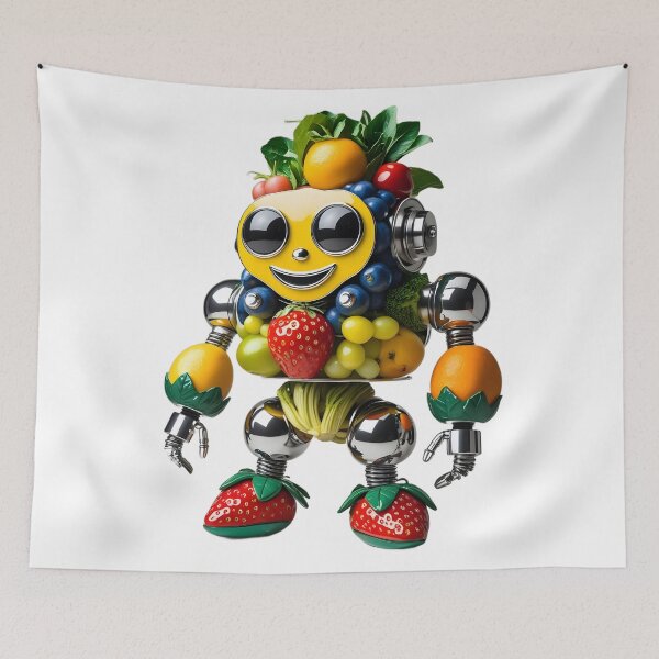 Item preview, Colorful Fruit and Vegetable Robot Character designed and sold by Sem_Bregs.