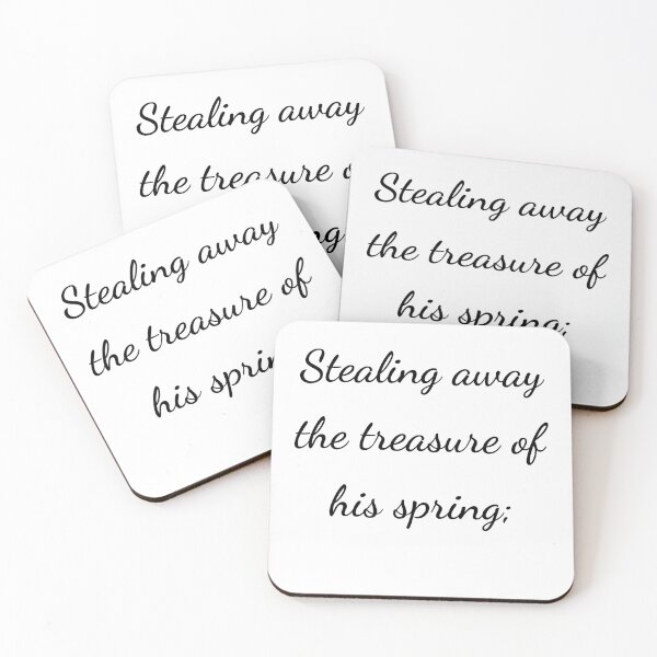 Item preview, “Robando el tesoro de su primavera”; - letra negra designed and sold by ariksworld.