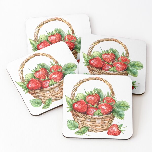 Item preview, Basket of Fresh Strawberries designed and sold by Munsonlookfor.