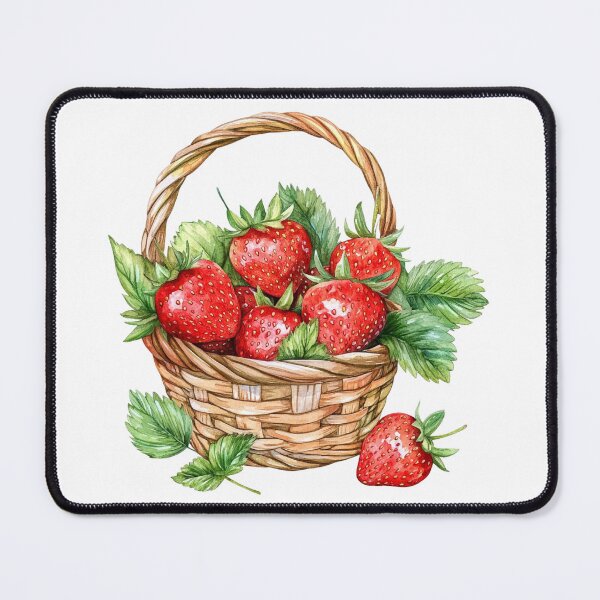 Item preview, Basket of Fresh Strawberries designed and sold by Munsonlookfor.
