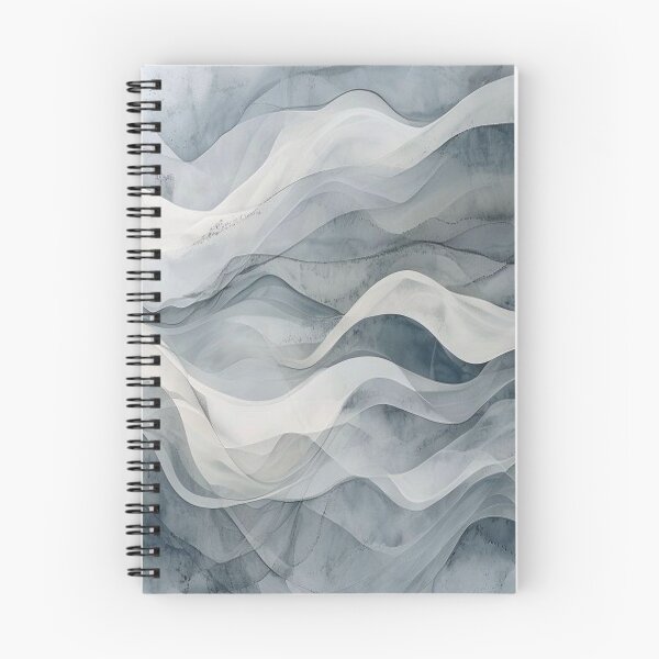Item preview, Slate Mirage — Abstract silk waves, earthy tones designed and sold by VestraDesign.