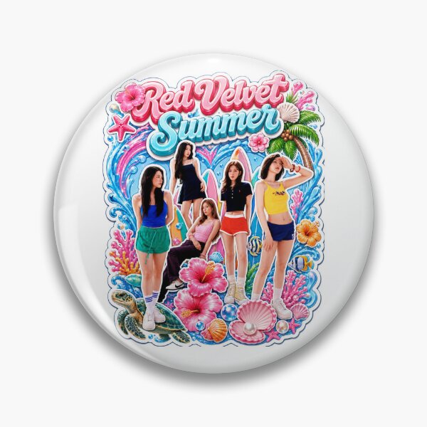 Item preview, Red Velvet Velvet Summer lush tropical island paradise scenery art designed and sold by Valereekmerch.
