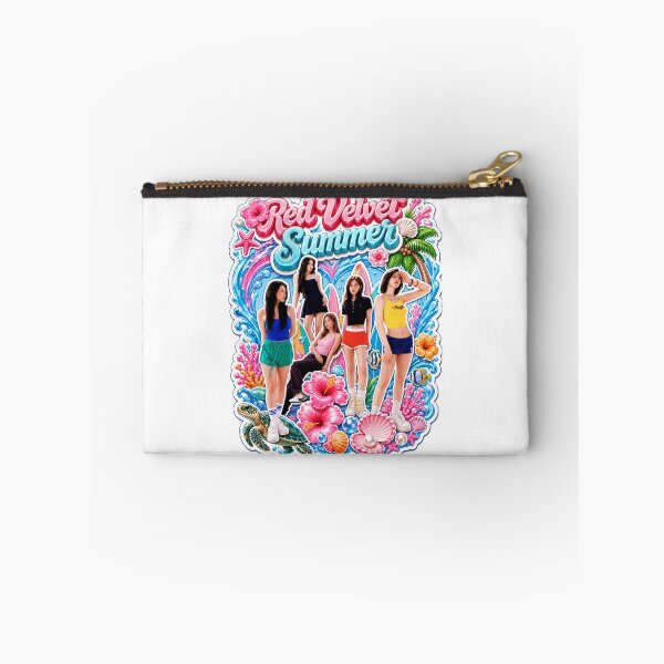 Item preview, Red Velvet Velvet Summer lush tropical island paradise scenery art designed and sold by Valereekmerch.