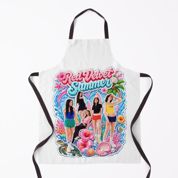 Item preview, Red Velvet Velvet Summer lush tropical island paradise scenery art designed and sold by Valereekmerch.