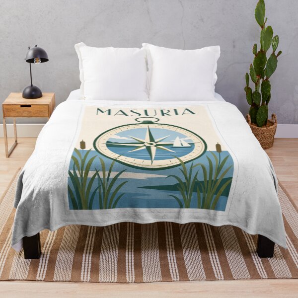 Item preview, Masuria Compass Lake Travel Poster designed and sold by Beyond Destinations.