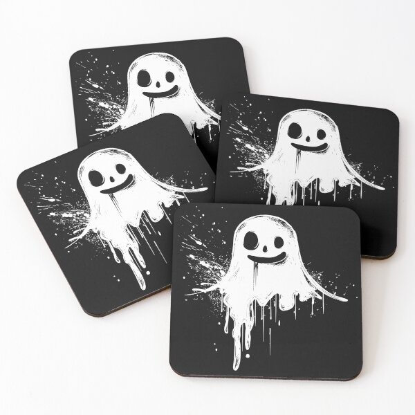 Item preview, Cute Melting Ghost Spooky Halloween Cartoon designed and sold by inkoutninja.