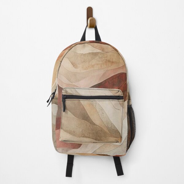 Item preview, Clay Canyon — Abstract silk waves, earthy tones designed and sold by VestraDesign.