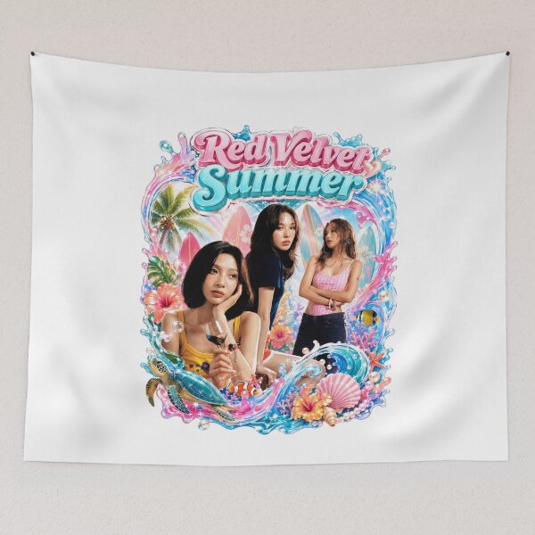 Item preview, Red Velvet Velvet Summer k-idol beauty summer visuals art print designed and sold by Valereekmerch.
