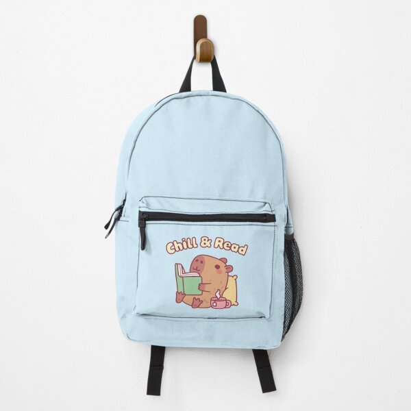 Item preview, Cute Capybara Reading A Book - Chill & Read designed and sold by rustydoodle.