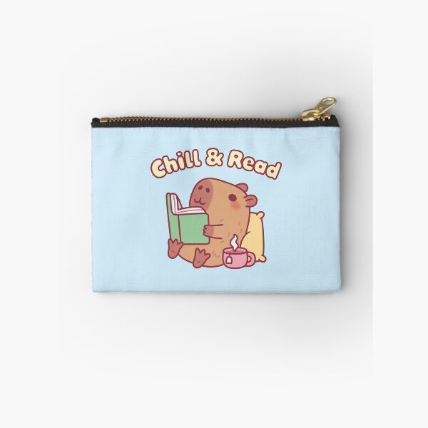 Item preview, Cute Capybara Reading A Book - Chill & Read designed and sold by rustydoodle.