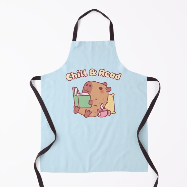 Item preview, Cute Capybara Reading A Book - Chill & Read designed and sold by rustydoodle.