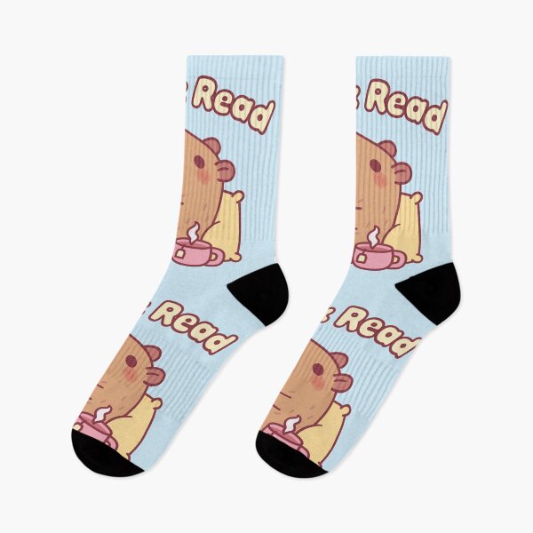 Item preview, Cute Capybara Reading A Book - Chill & Read designed and sold by rustydoodle.