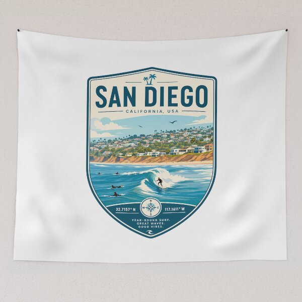 Item preview, San Diego California - Travel Landscape designed and sold by FrontierCosmic.