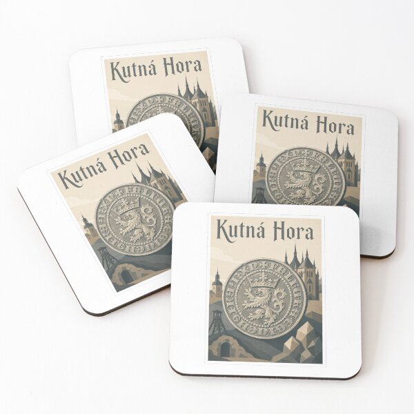 Item preview, Kutná Hora Silver Coin Travel Poster designed and sold by Beyond Destinations.
