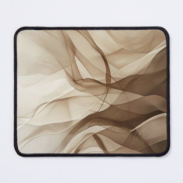 Item preview, Cocoa Mist — Abstract silk waves, earthy tones designed and sold by VestraDesign.