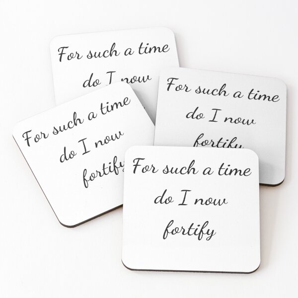Item preview, “For such a time do I now fortify” - handwriting black designed and sold by ariksworld.