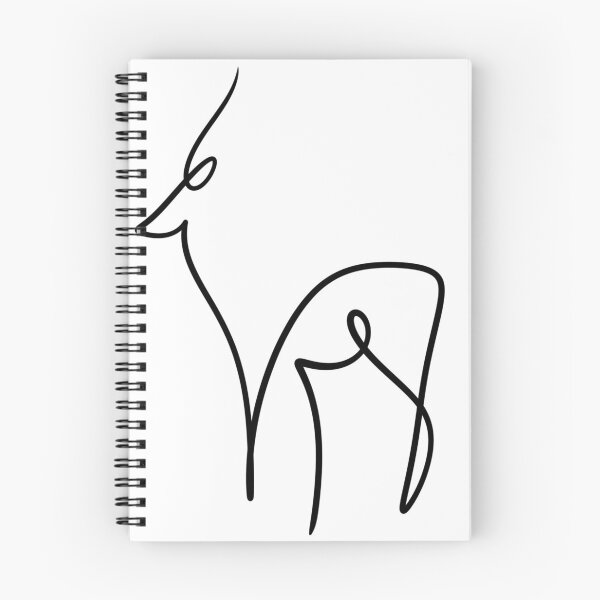 Item preview, Minimalist One Line Deer Drawing - Continuous Line Art Roe Deer designed and sold by LYAN-STORE.