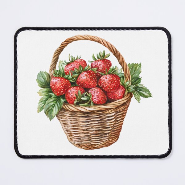 Item preview, Basket full of Strawberries designed and sold by Munsonlookfor.