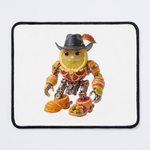 Item preview, Citrus Cowboy Robot Character with Hat designed and sold by Sem_Bregs.