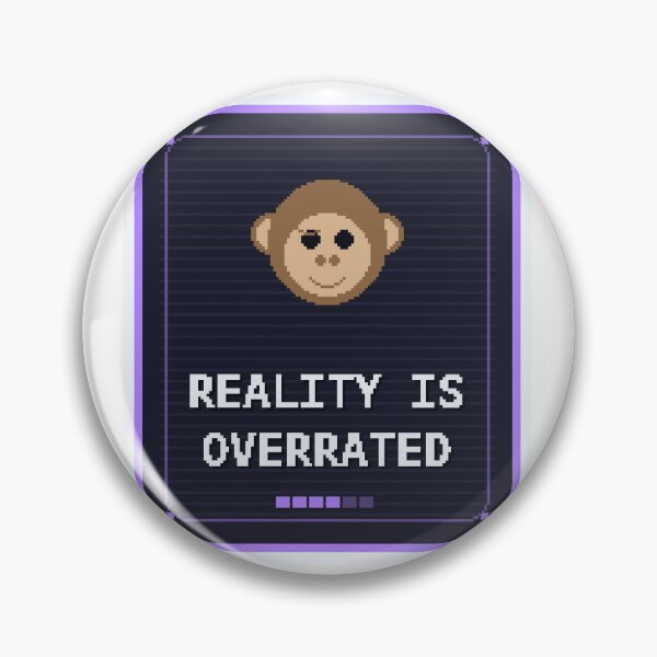 Item preview, Reality Is Overrated — Funny Pixel Art Vr Enthusiasm Humor designed and sold by One More Run.