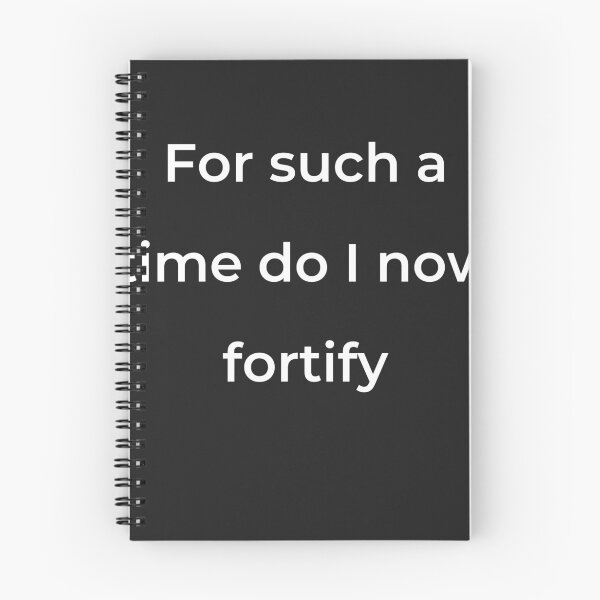 Item preview, “For such a time do I now fortify” - print white designed and sold by ariksworld.
