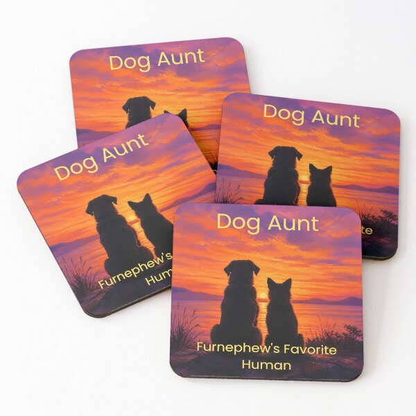 Item preview, Dog Aunt Sunset Silhouette | Furnephew's Favorite Human designed and sold by DogMomGifts .