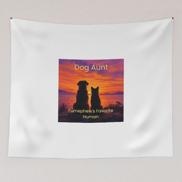Item preview, Dog Aunt Sunset Silhouette | Furnephew's Favorite Human designed and sold by DogMomGifts .