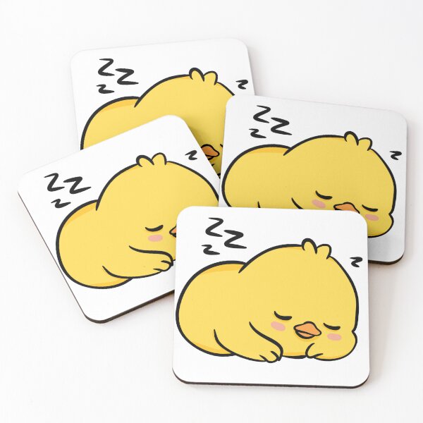 Item preview, Cute Sleeping Little Chick - Kawaii Sleeping Yellow Bird Illustration designed and sold by LYAN-STORE.
