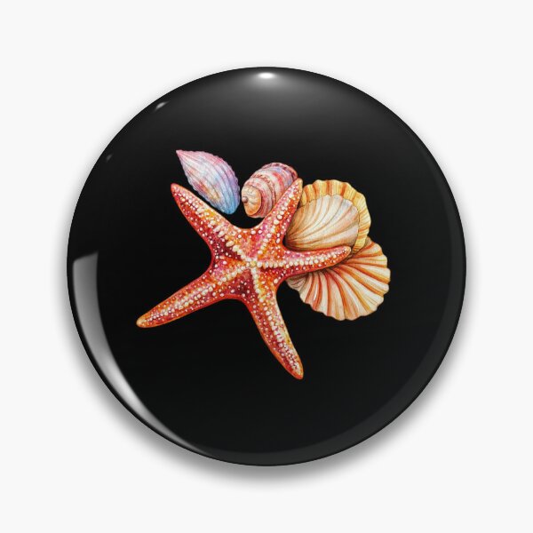 Artikelvorschau, Buntes Arrangement aus Muscheln und Seesternen entworfen und verkauft von Munsonlookfor.