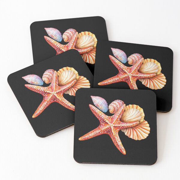 Item preview, Colorful Seashell and Starfish Arrangement designed and sold by Munsonlookfor.