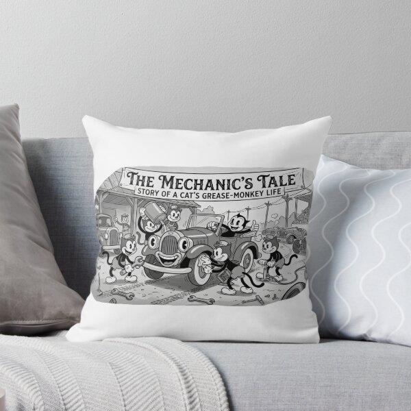 Item preview, A Cat's Grease Monkey Tale designed and sold by CocoPeak.