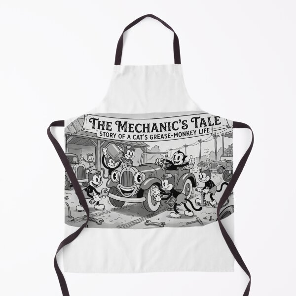 Item preview, A Cat's Grease Monkey Tale designed and sold by CocoPeak.
