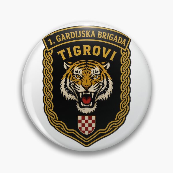 Item preview, Tigrovi Inspired Military Emblem | Unofficial Croatian Brigade Tribute designed and sold by BicbA-shophr.