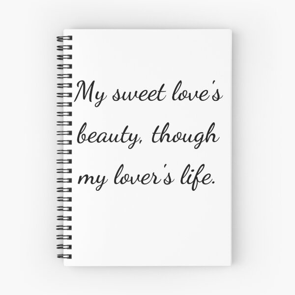 Item preview, “My sweet love’s beauty, though my lover’s life:” - handwriting black designed and sold by ariksworld.