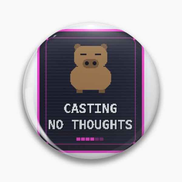 Item preview, Casting No Thoughts — Funny Pixel Art Cozy Fantasy Gamers designed and sold by One More Run.
