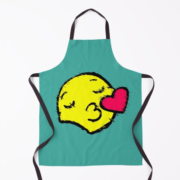 Item preview, Kissing Heart Emoji | Yellow Love Flirting Glitch Design designed and sold by AstronautMerch.