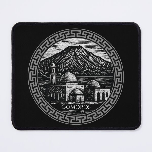 Item preview, Comoros Vintage Woodcut Art designed and sold by Thistle-TShop.