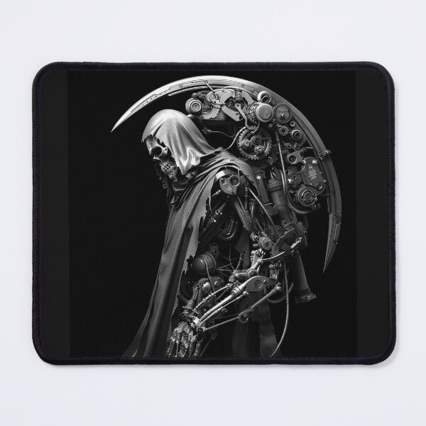 Item preview, Mechanical Grim Reaper Cyborg with Scythe designed and sold by inkoutninja.