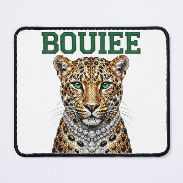 Item preview, BOUIEE Leopard Diamond Rhinestone Varsity Green Letter Graphic Art designed and sold by raedattia.