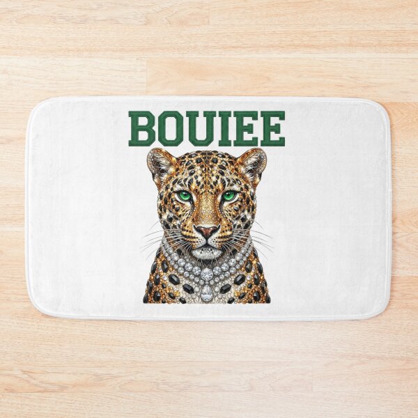 Item preview, BOUIEE Leopard Diamond Rhinestone Varsity Green Letter Graphic Art designed and sold by raedattia.