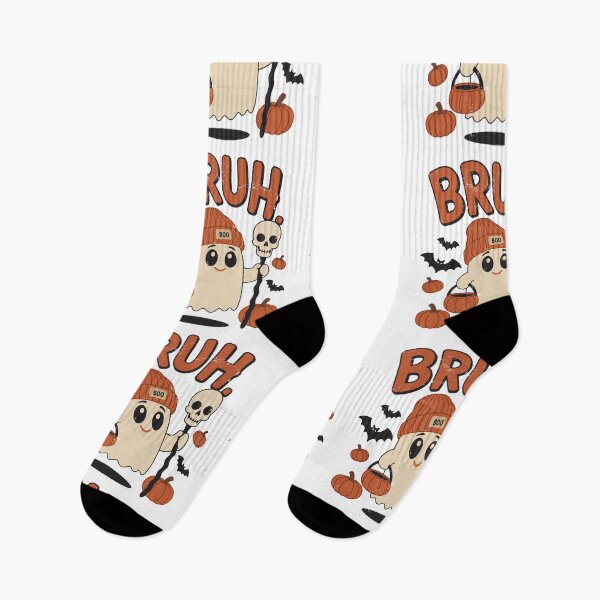 Item preview, Cute Vintage Ghost Bruh Halloween designed and sold by Steele-Art.