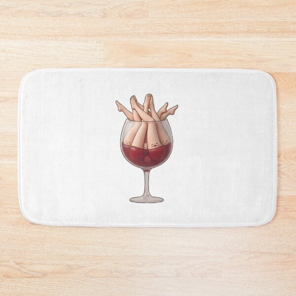 Item preview, Cute Wine Glass with Legs and Faces designed and sold by Sem_Bregs.