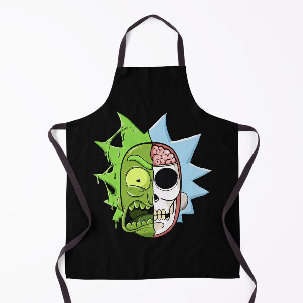 Item preview, Green Scientist Skull Split – Dark Sci-Fi Cartoon Art designed and sold by PosterFuel.