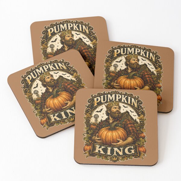 Item preview, Pumpkin King Vintage Halloween Farmer | Retro Autumn Harvest Pumpkin Design designed and sold by KAM-KAM-STORE.