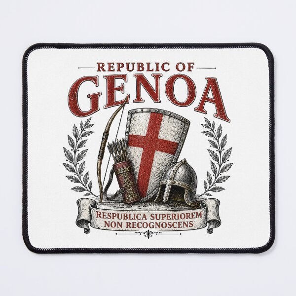 Item preview, Republic of Genoa Maritime Republic Heritage Art designed and sold by Retr0Tshirts.