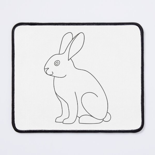 Item preview, Rabbit Elegant 1 Line Art Gift designed and sold by OneLine Studio.
