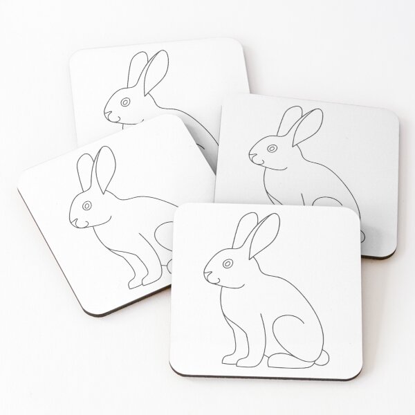 Item preview, Rabbit Elegant 1 Line Art Gift designed and sold by OneLine Studio.