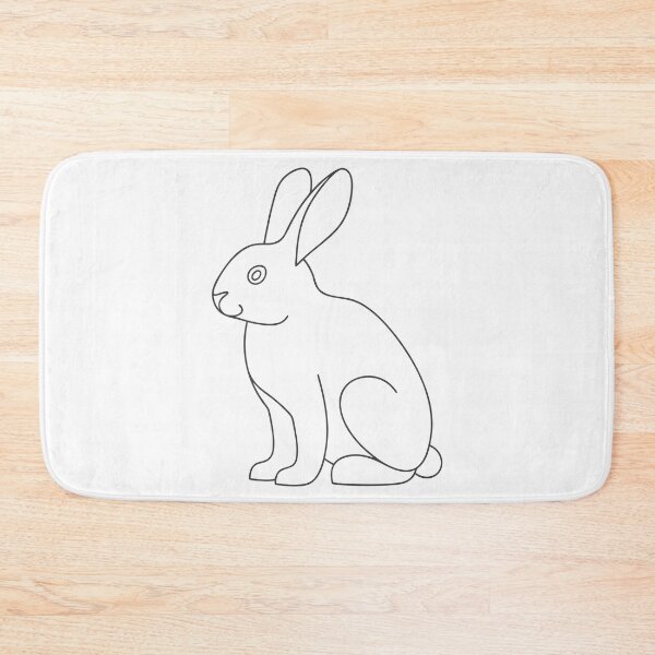 Item preview, Rabbit Elegant 1 Line Art Gift designed and sold by OneLine Studio.